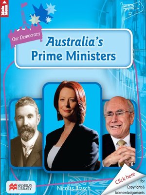 cover image of Our Democracy: Australia's Prime Ministers